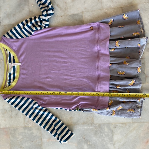 Girls - Matilda Jane Stripe Floral Layered Ruffle Tunic - 8 - Picture 8 of 9